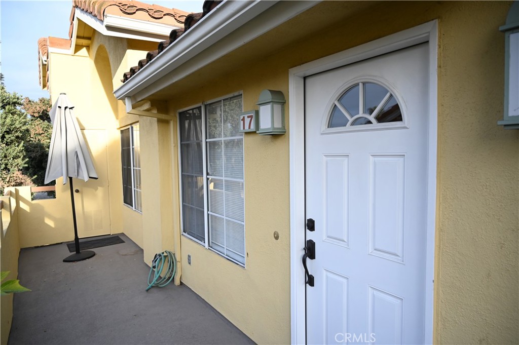 a view of front door