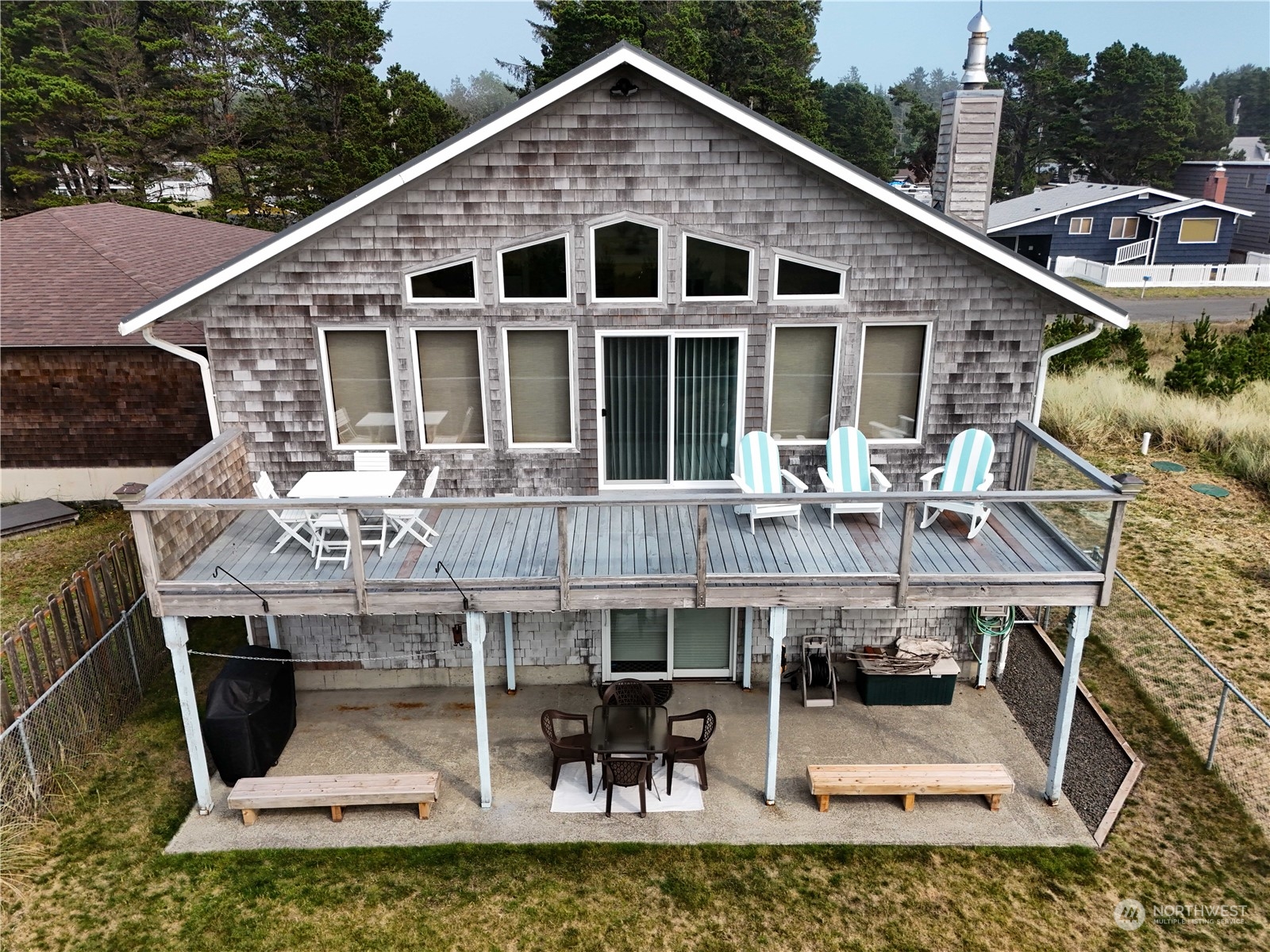 a view of a house with patio