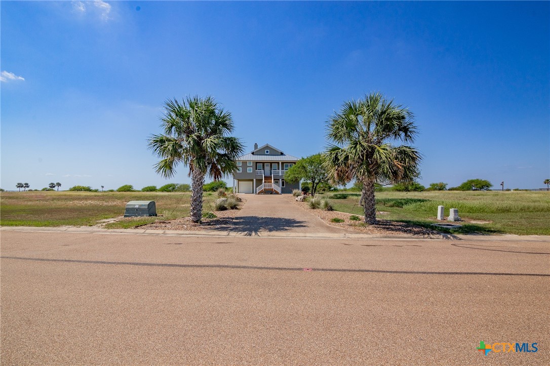 an ocean view with residential house