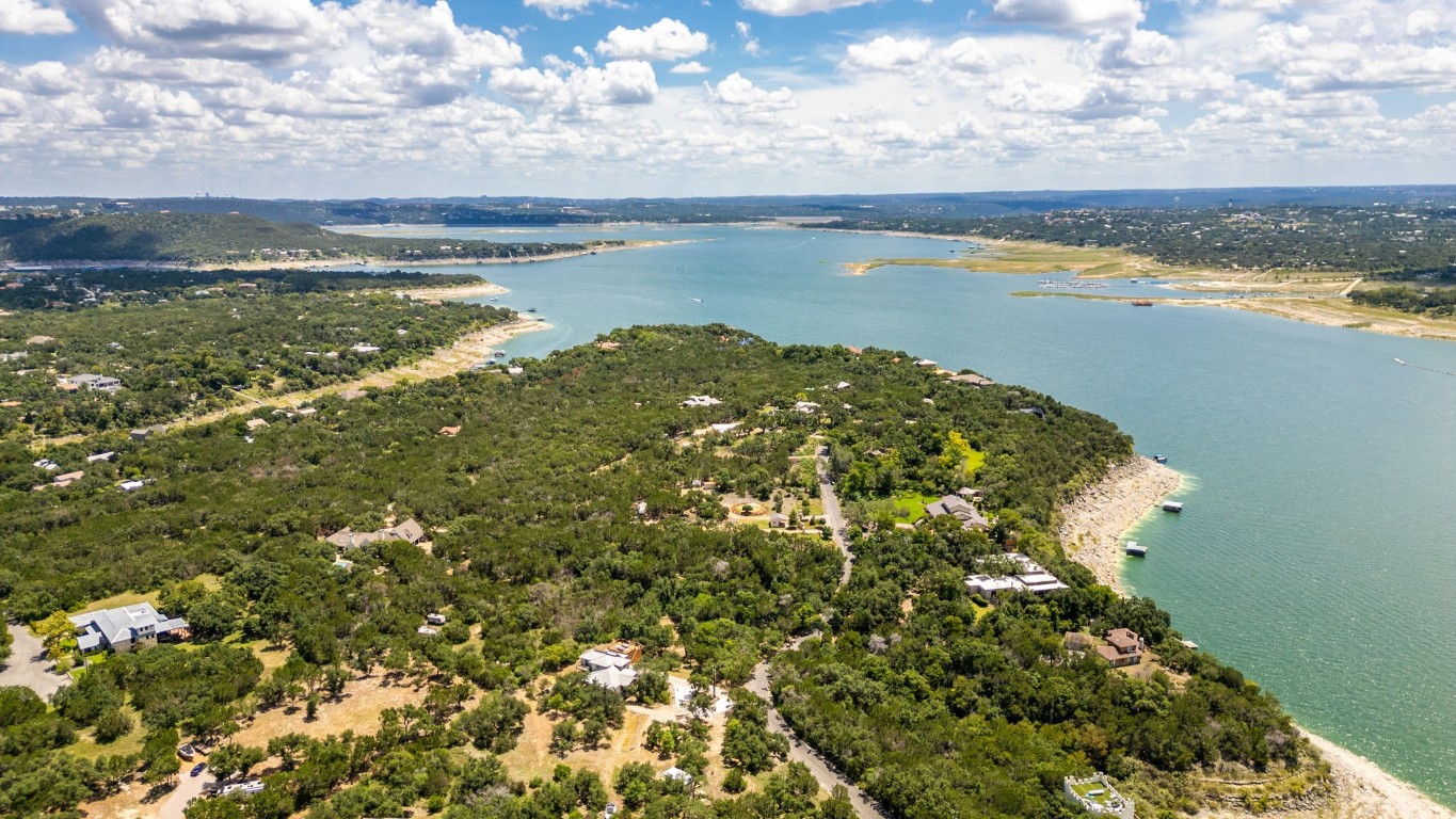 a view of a lake with a lake