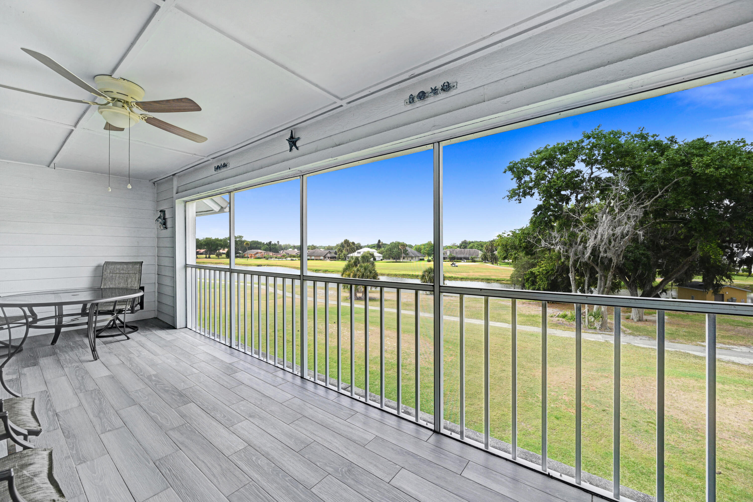 a view of a balcony