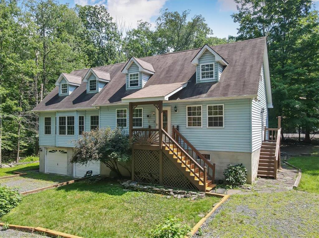 a aerial view of a house