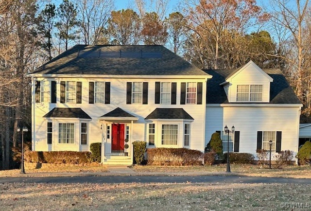 View of colonial-style house