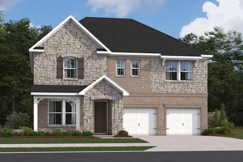 Ashford French Country M Elevation option available