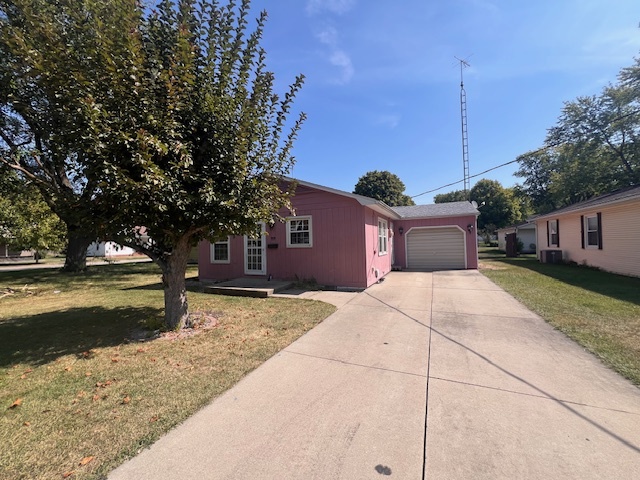 a house with trees in front of it