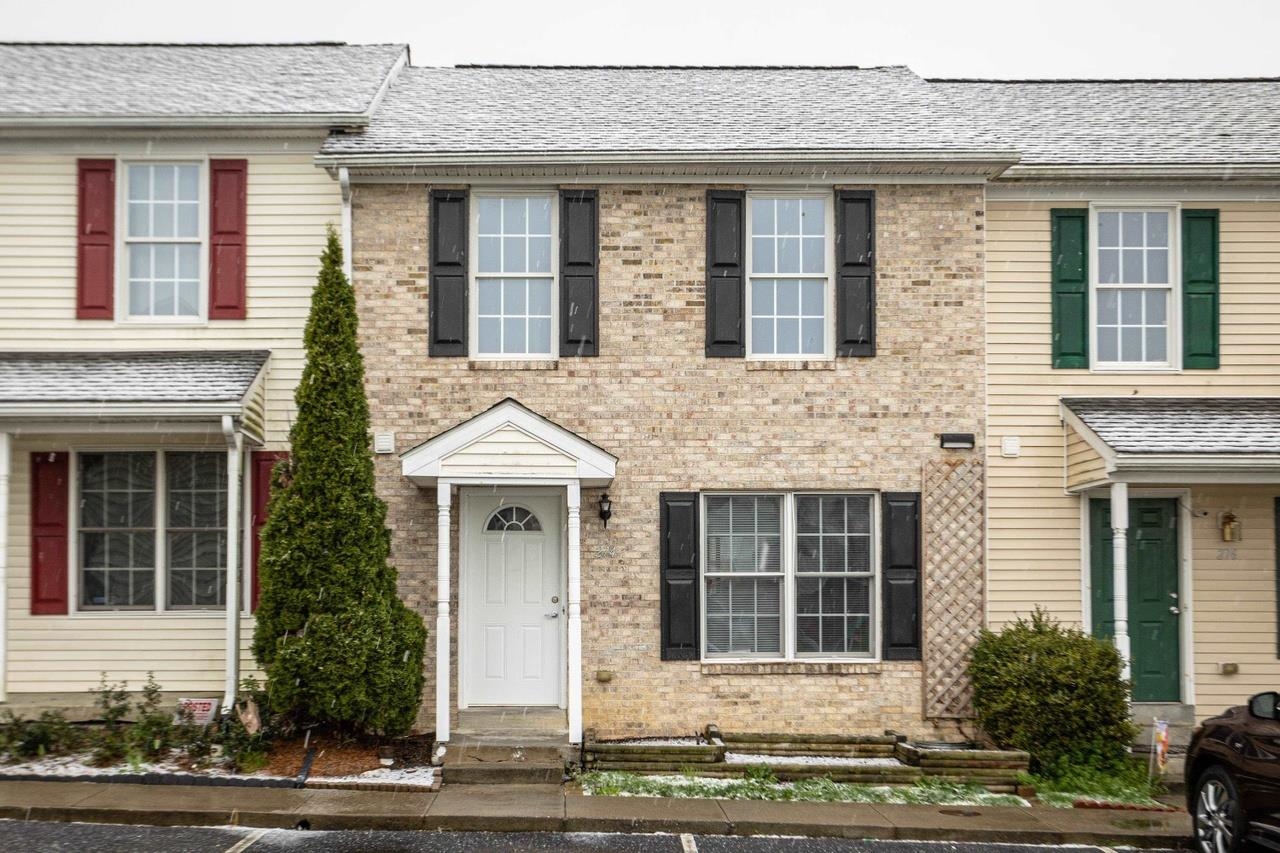 a front view of a house