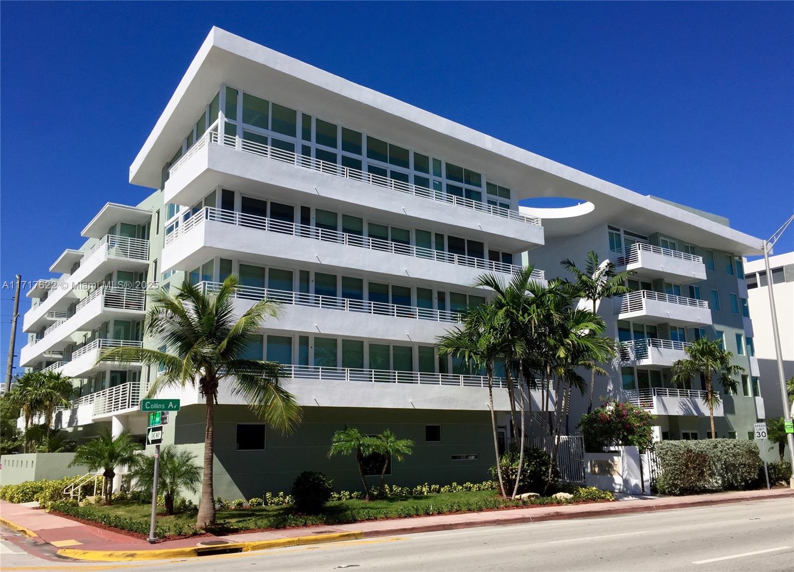 a front view of a building