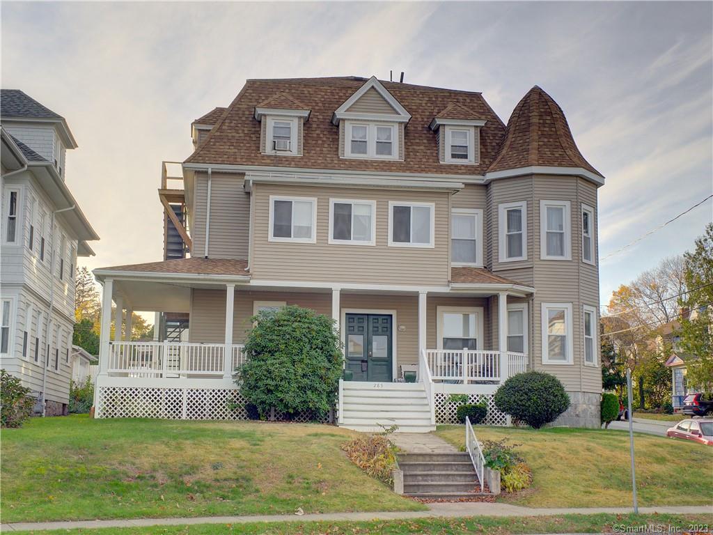 a front view of a house