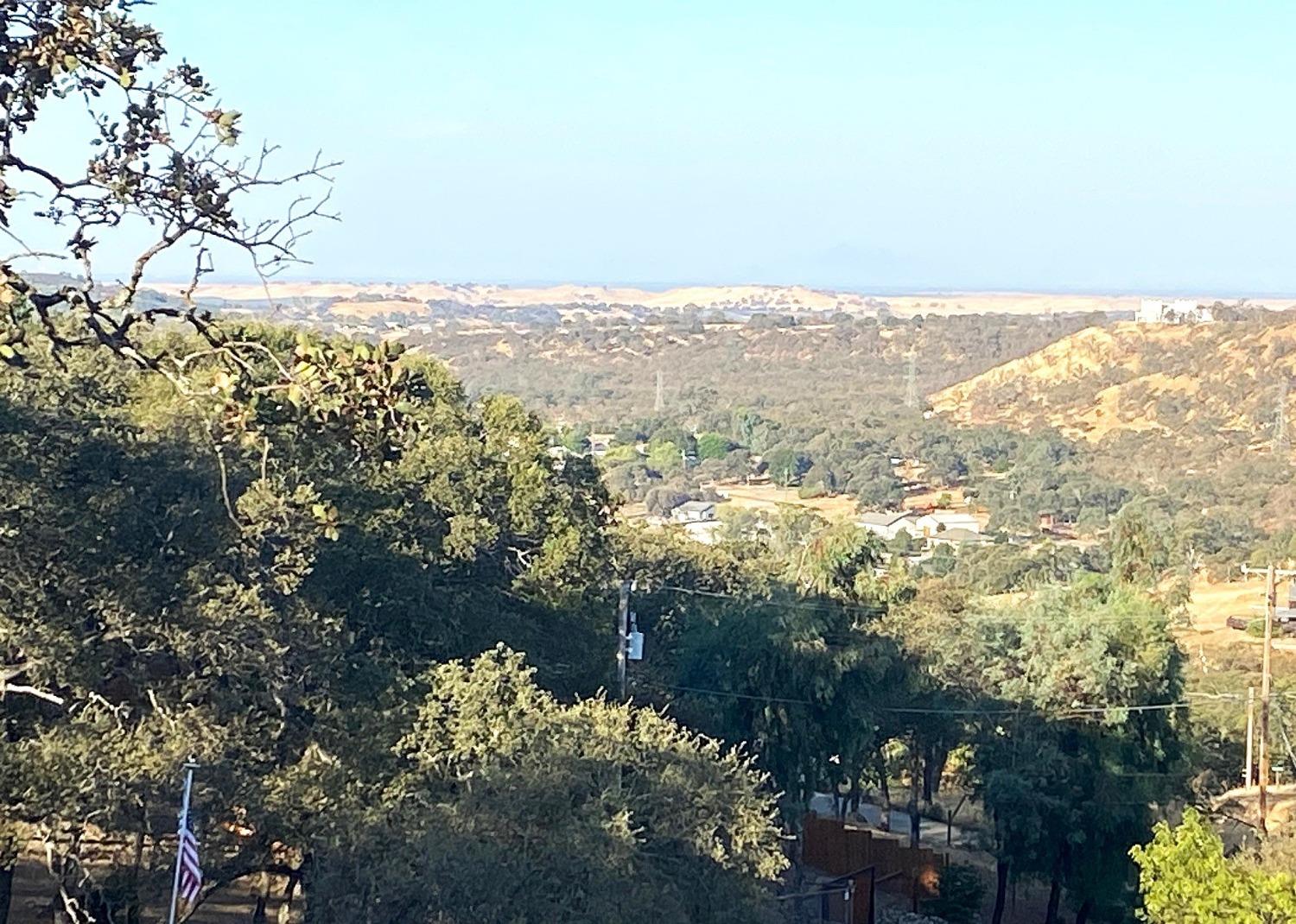 a view of city and mountain