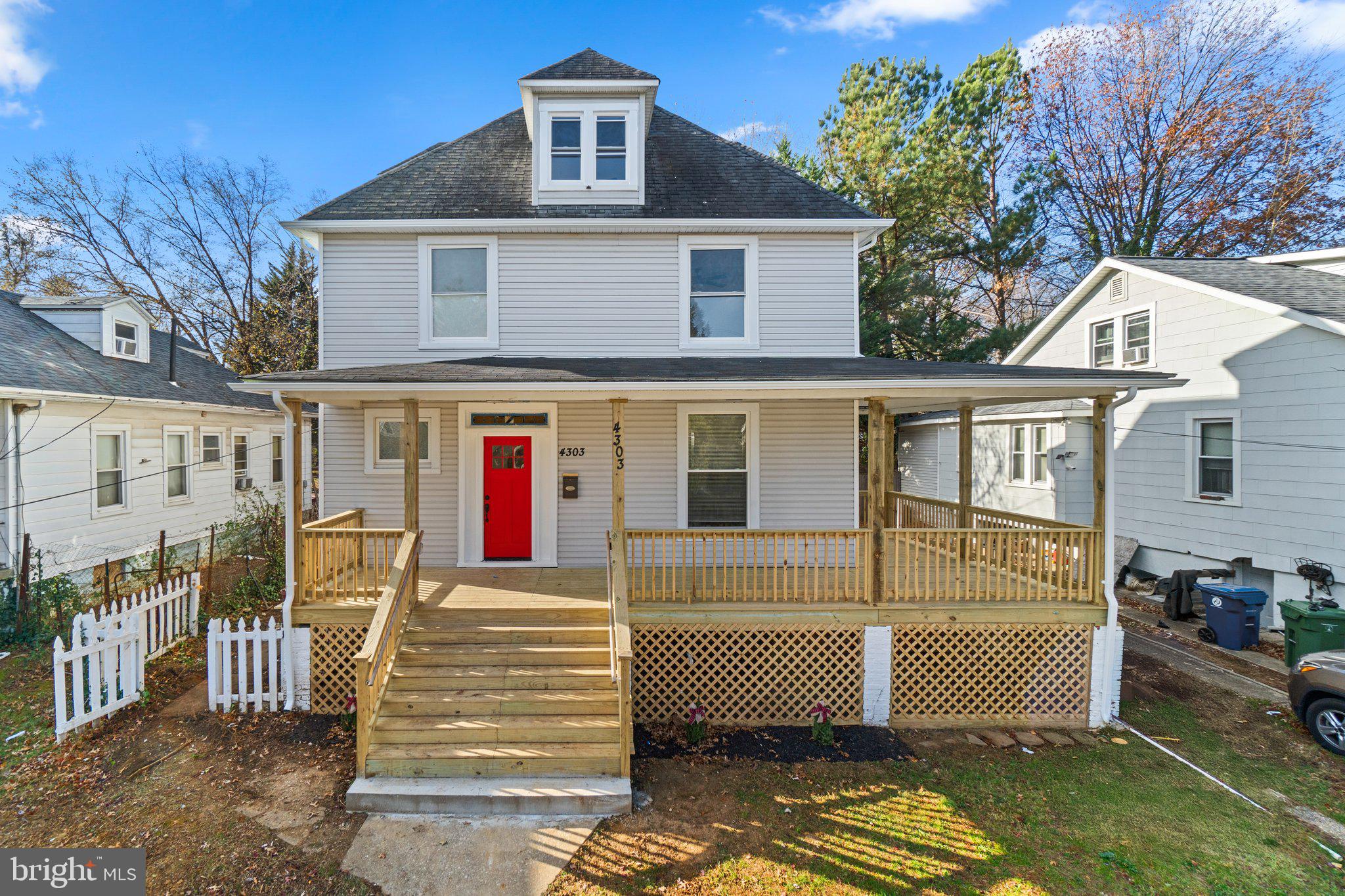 a front view of a house