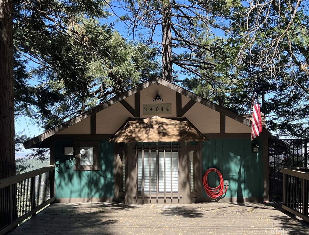 a front view of a house