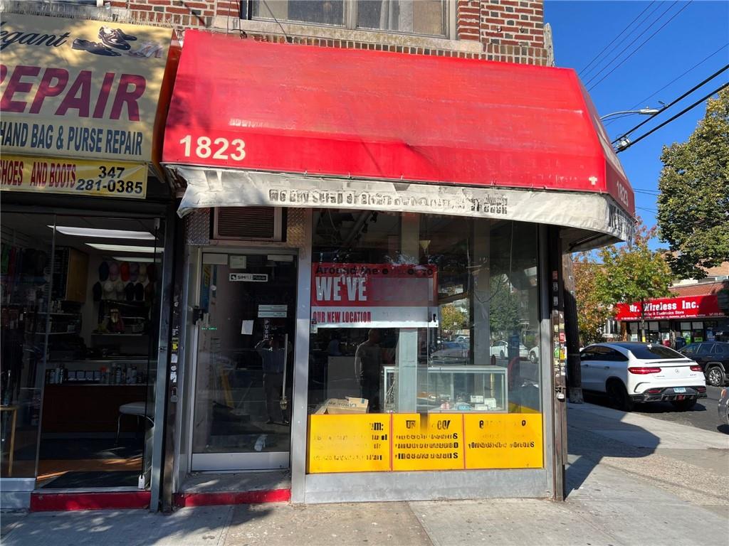 a view of cafe with retail shop