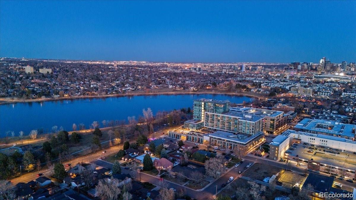 an aerial view of multiple house