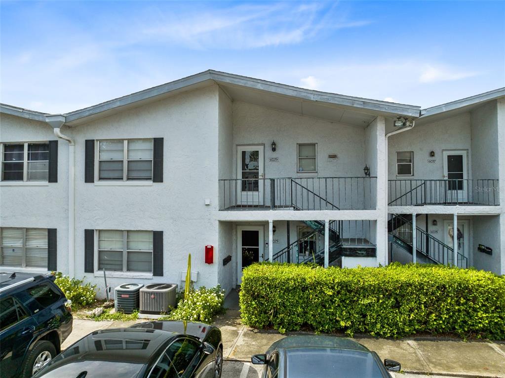 a front view of a house with balcony