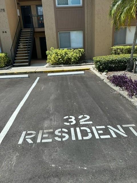 a view of a backyard of a house