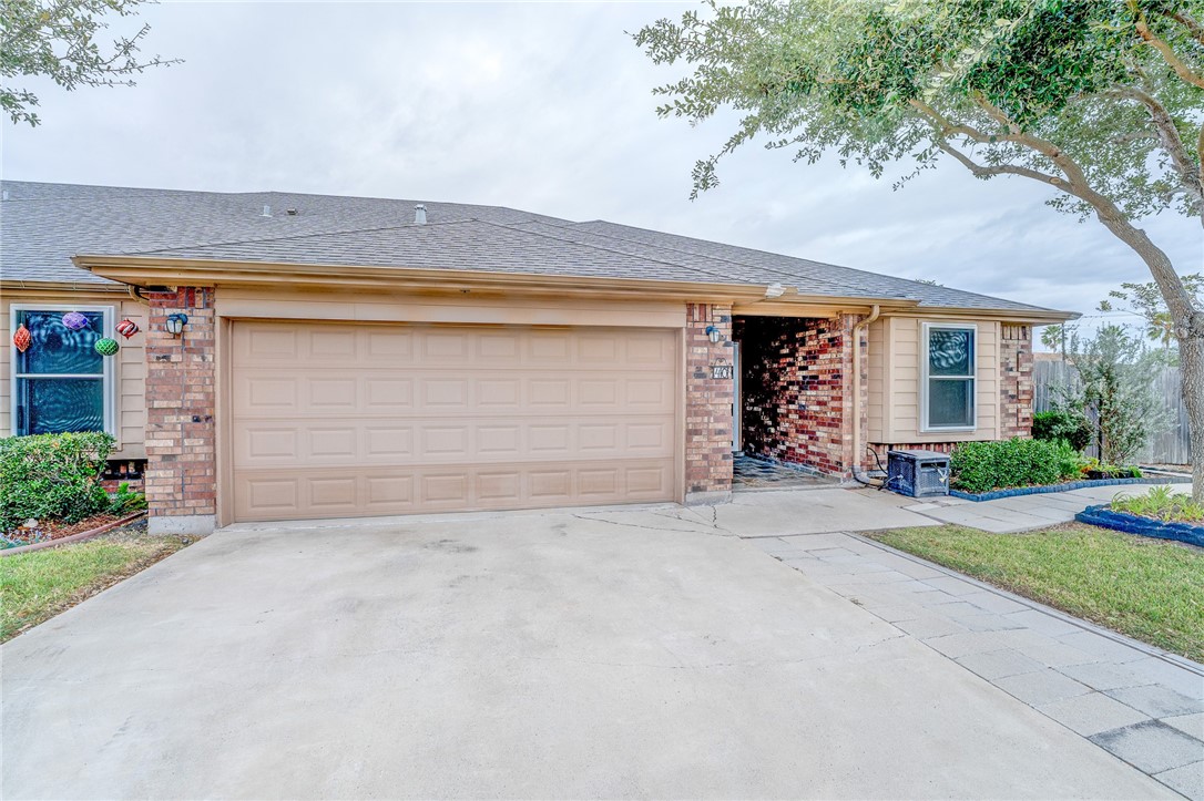 front view of house with a garage