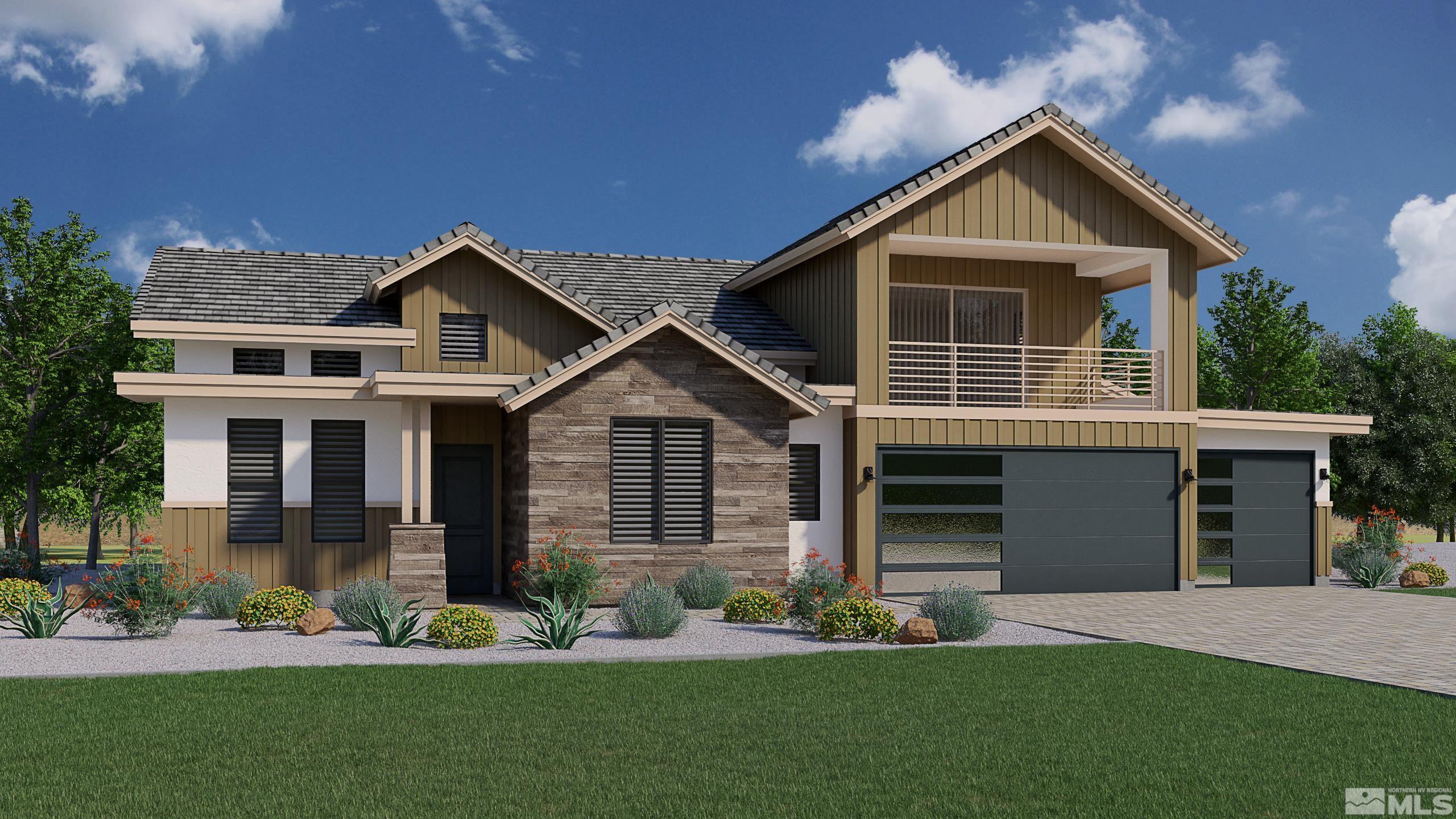 a front view of a house with a yard and porch