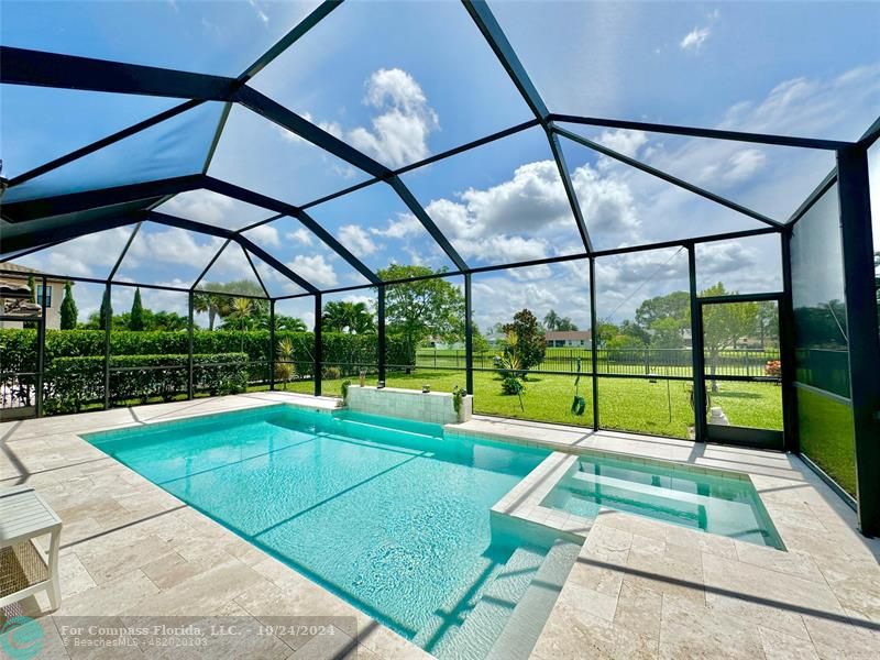 Salt Water Pool and Jacuzzi, both with Lights and temperature controled by your phone.