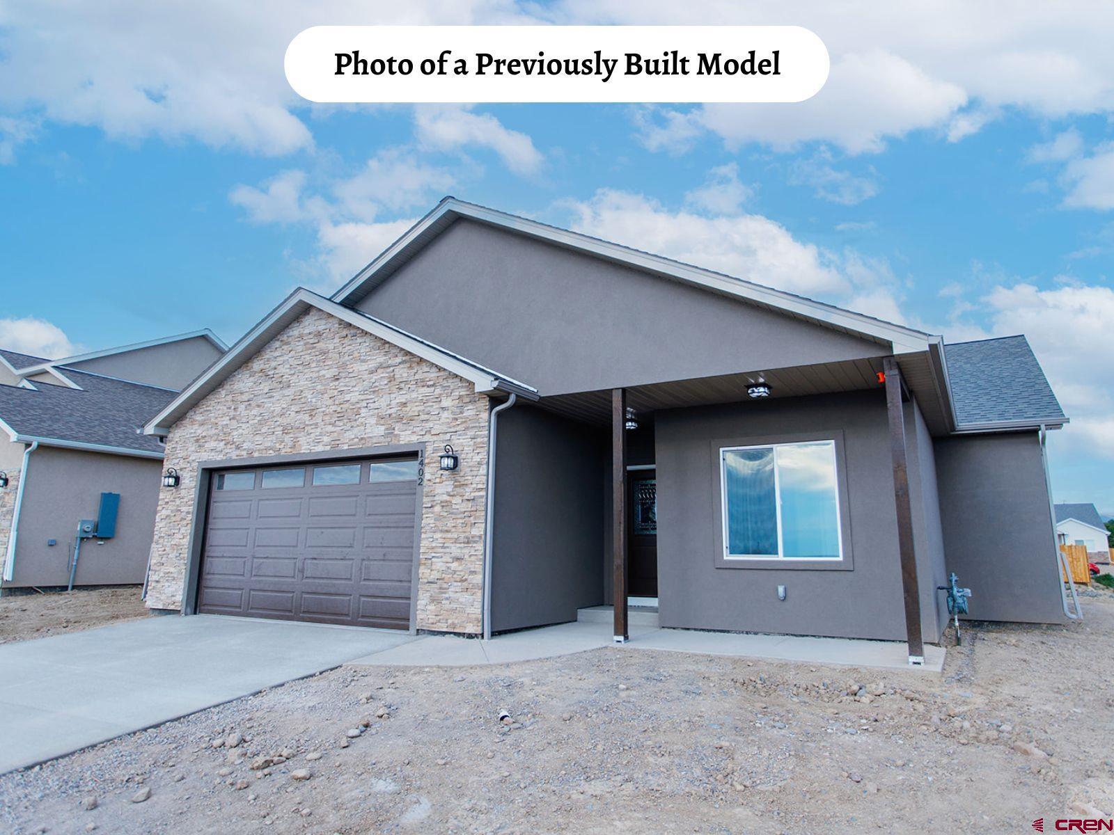 a view of a house with garage