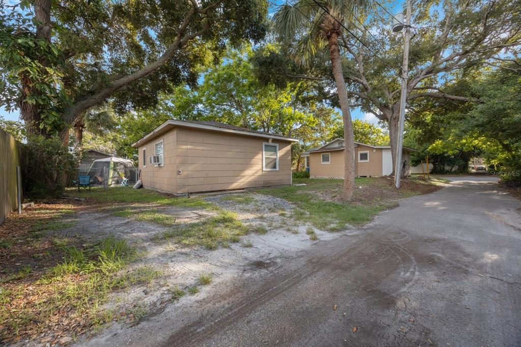 a house with trees in front of it