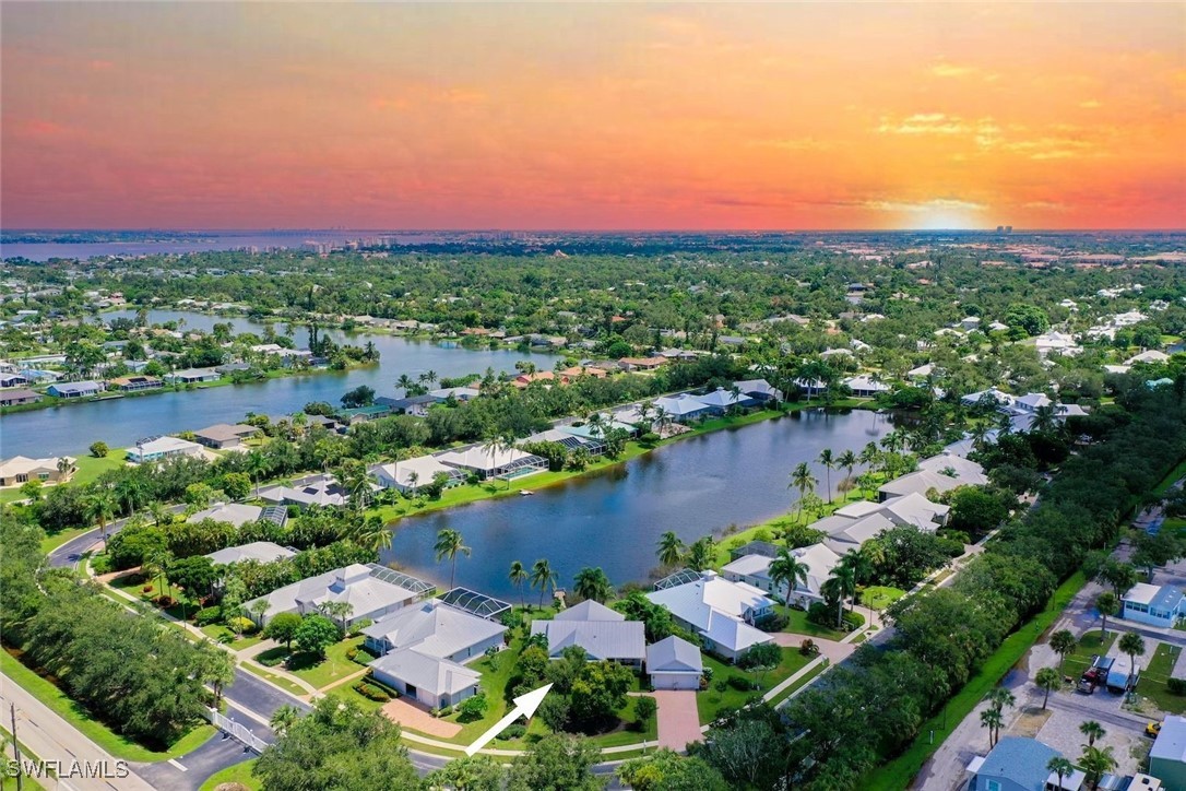 a view of a city with lake view