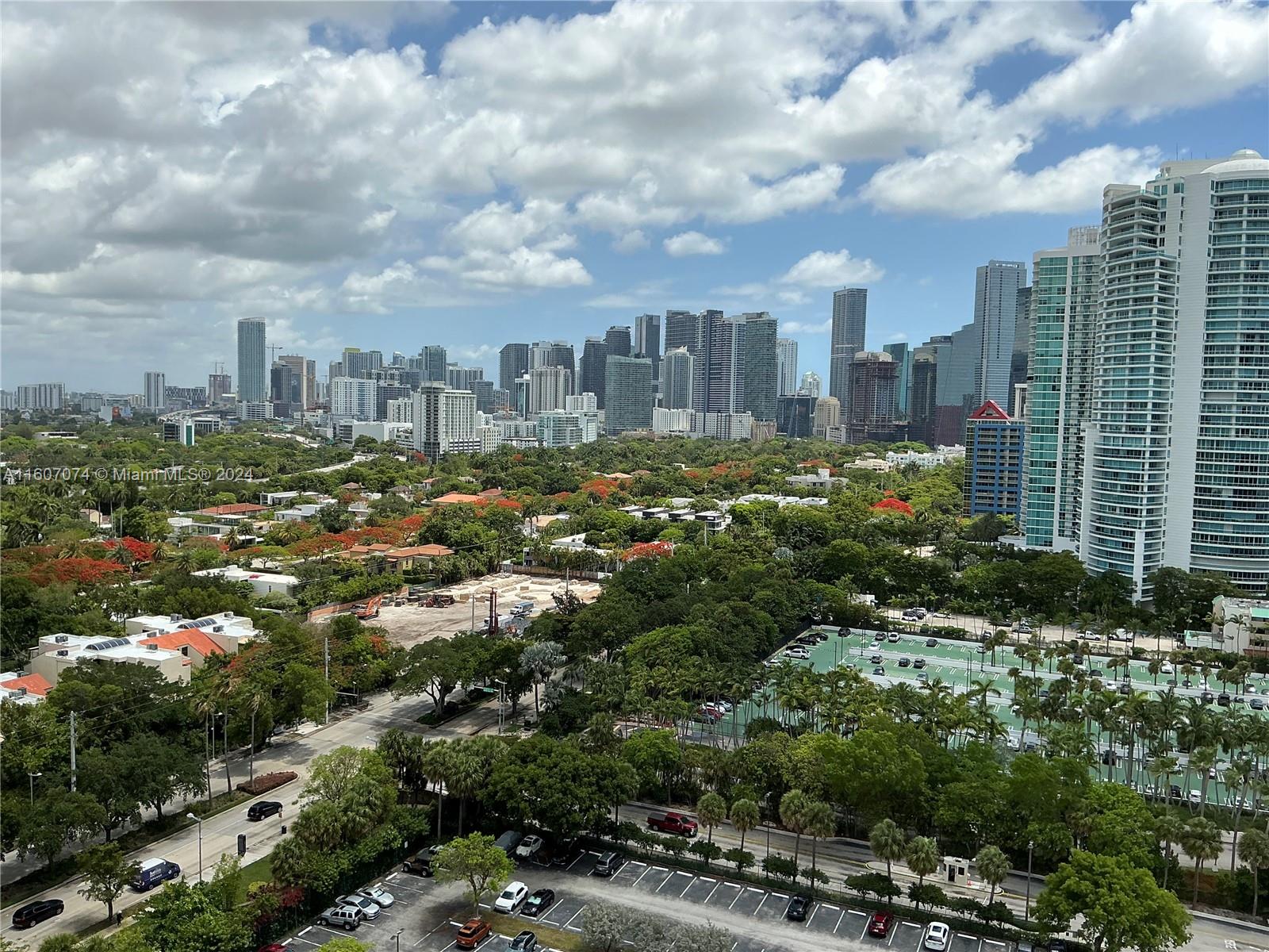 a city view with lot of high rise buildings