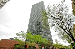 a aerial view of a multi story building