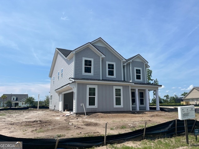 a house view with a outdoor space