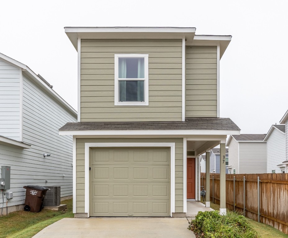 a front view of a house