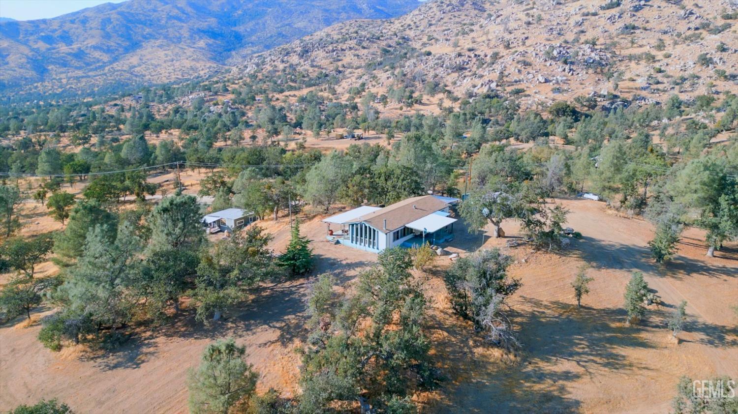 an aerial view of multiple house