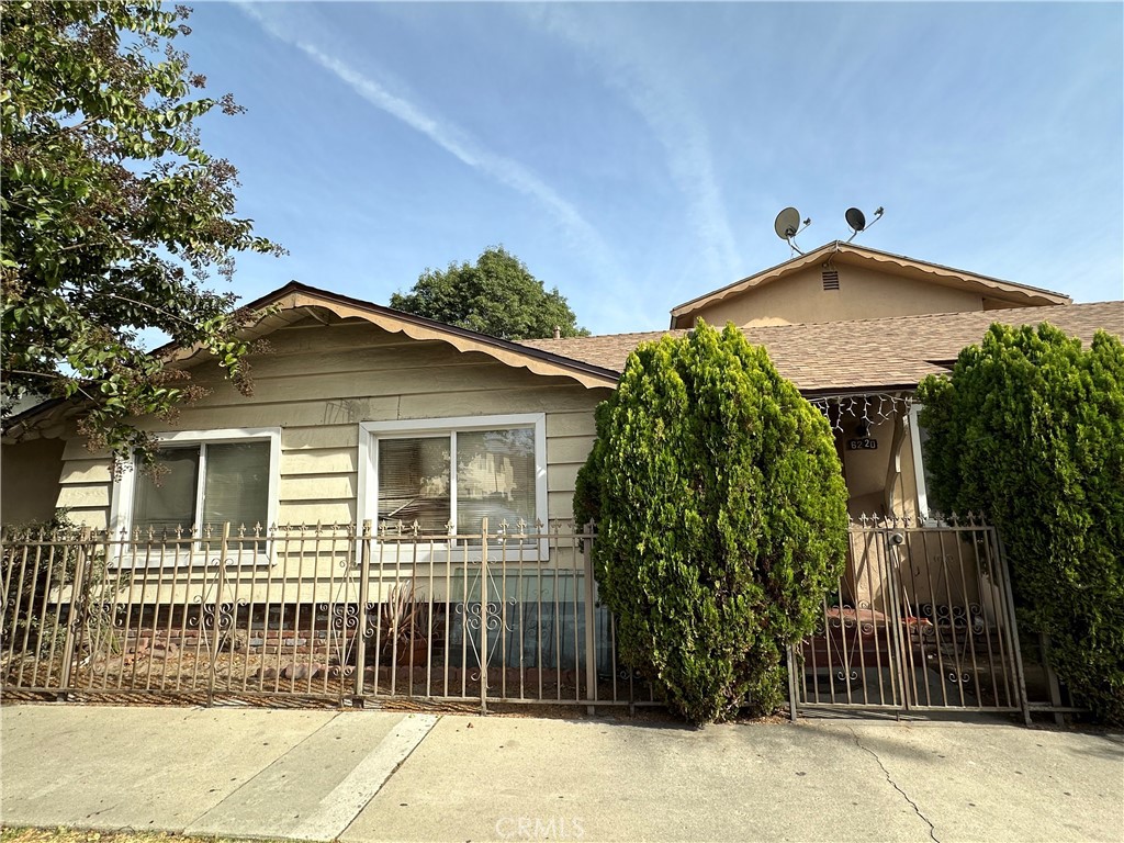 a front view of a house