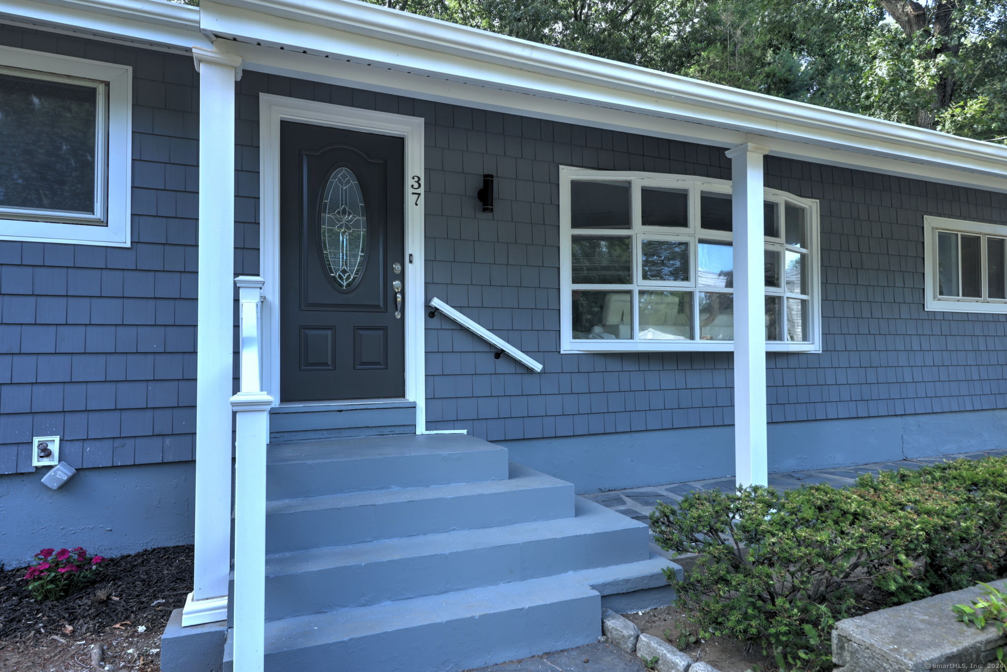 a view of front door of house