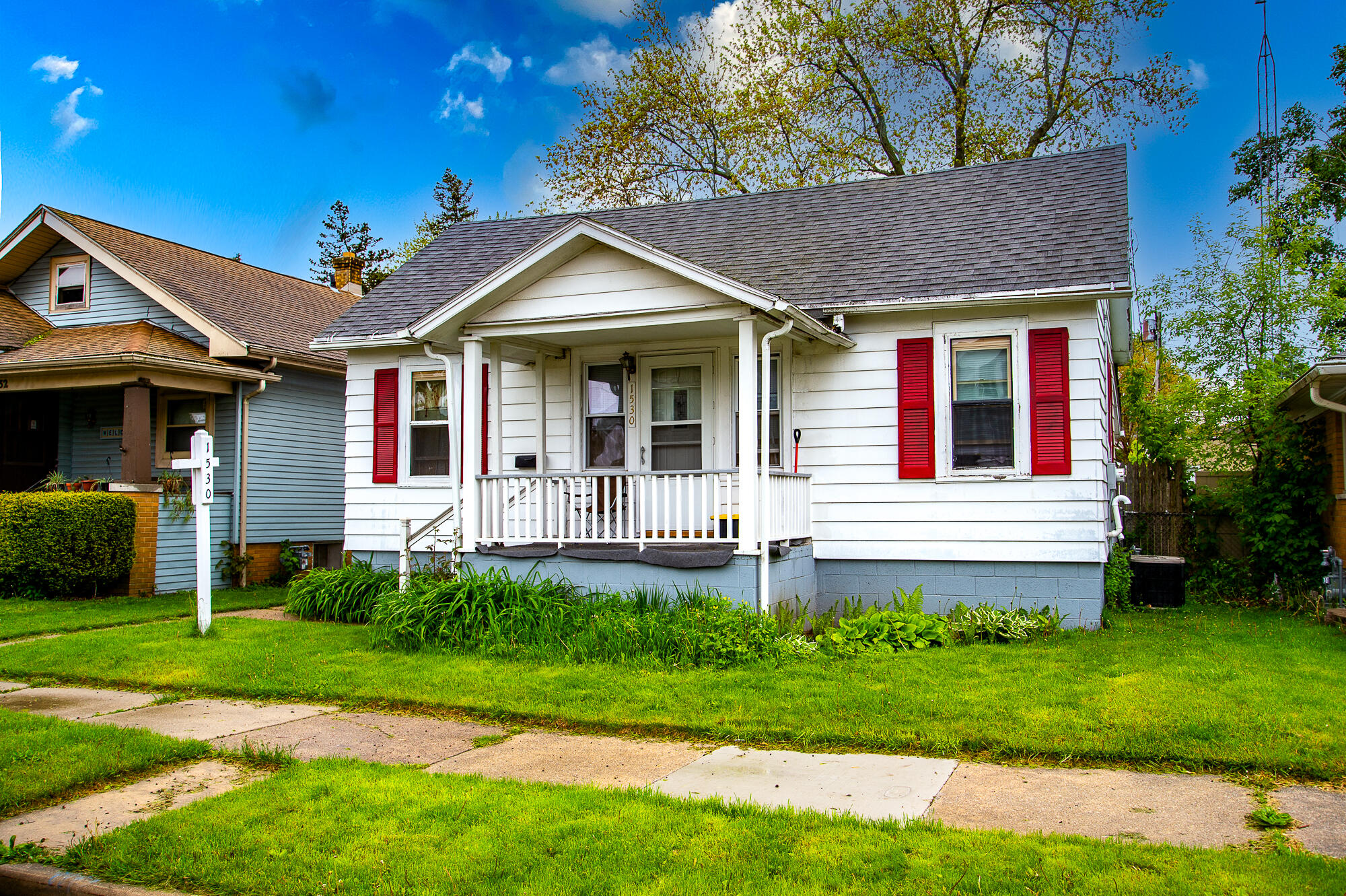 Front view of house