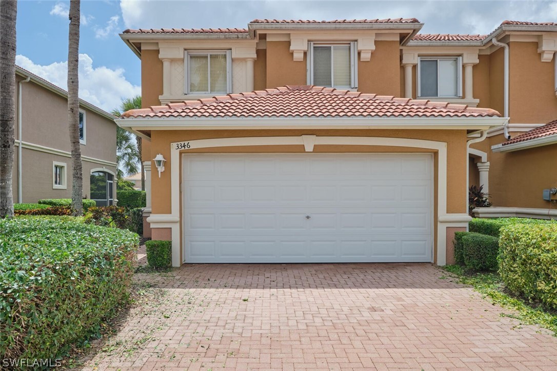 a front view of a house