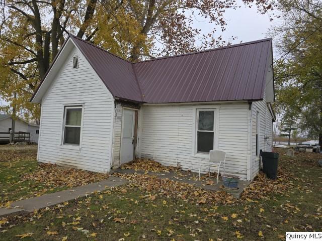 a backyard of a house