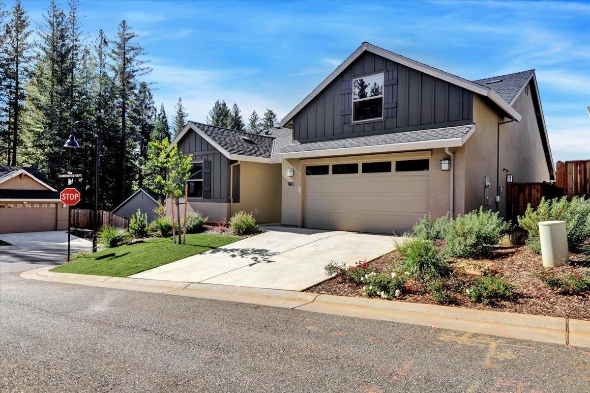 a house view with a outdoor space