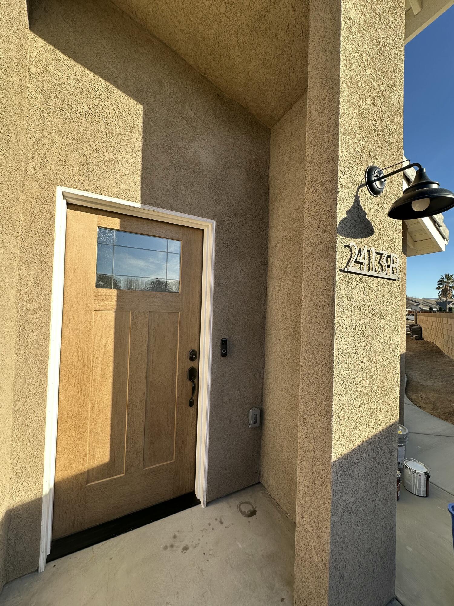 a view of front door