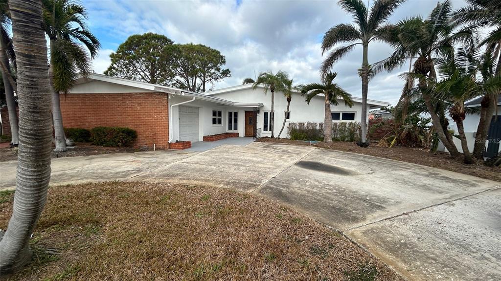 a view of a house with a patio