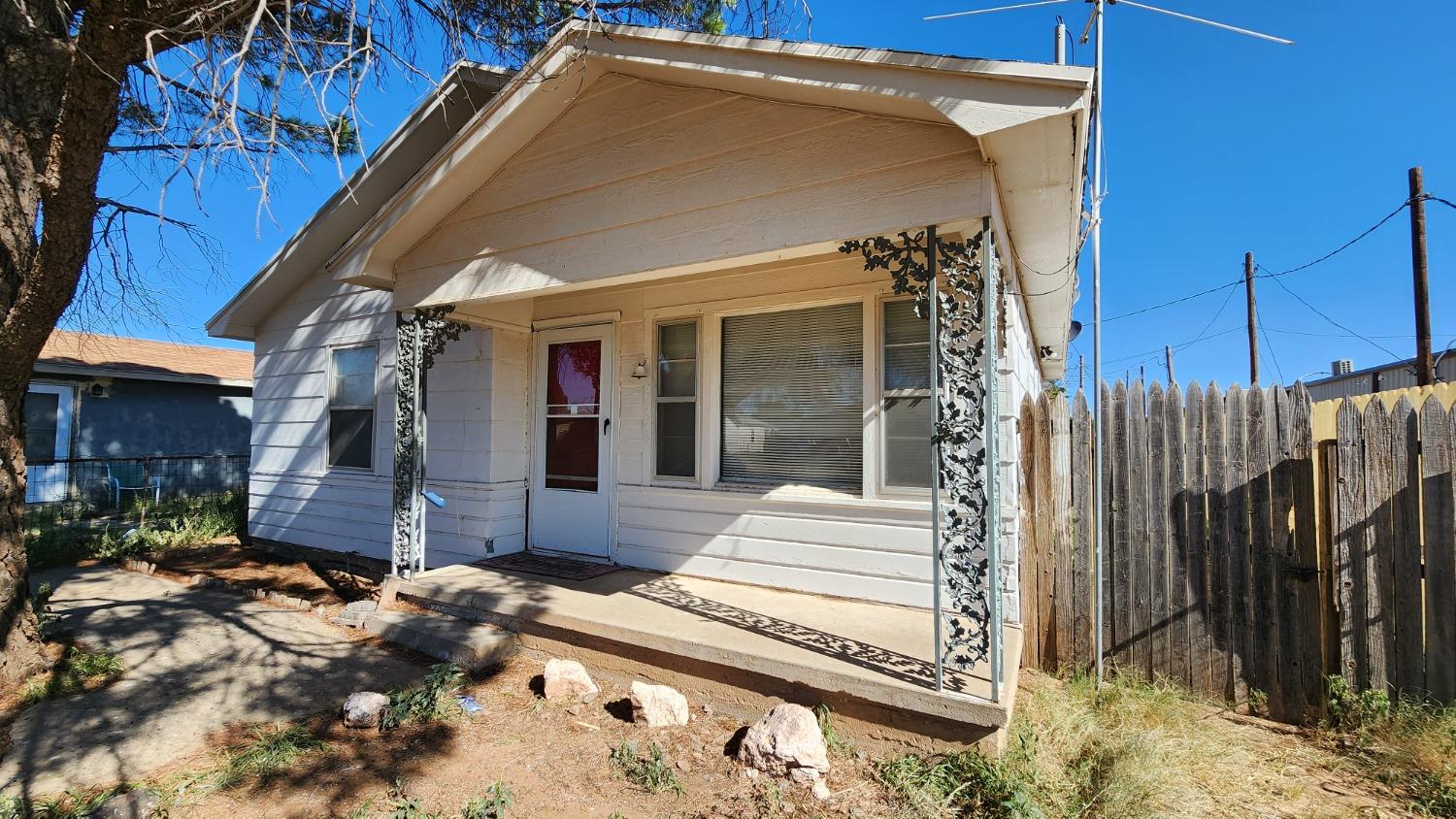 a front view of a house