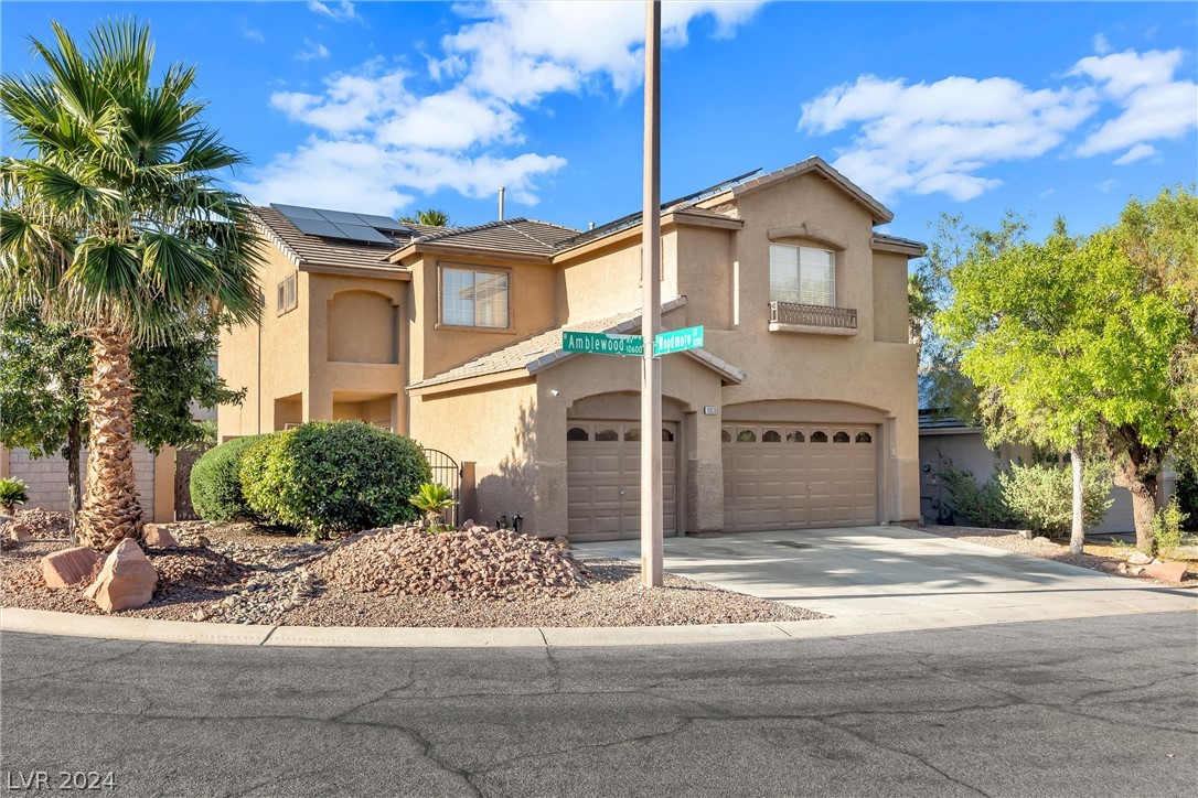 Corner Lot in Summerlin with 3 car garage and pool