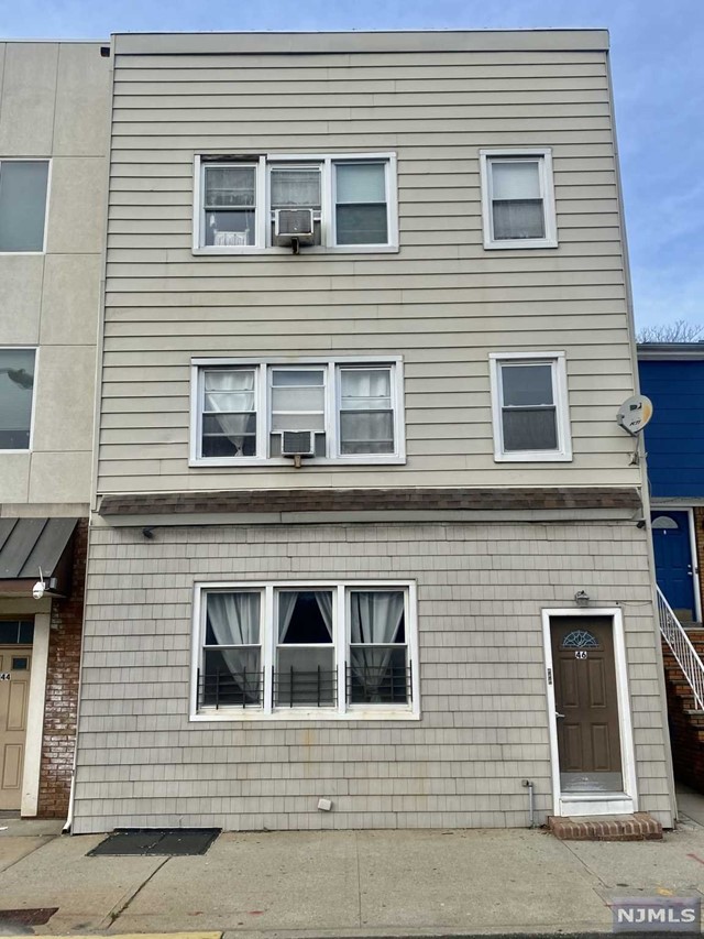 a view of a building with a window