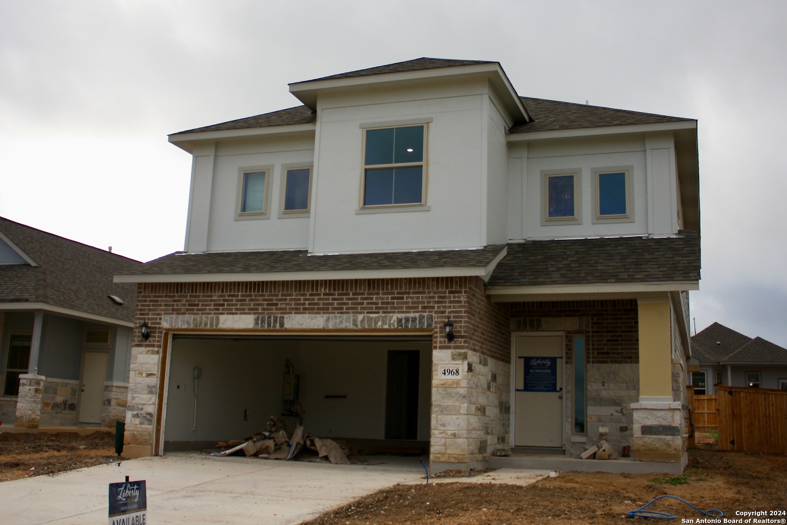 a front view of a house