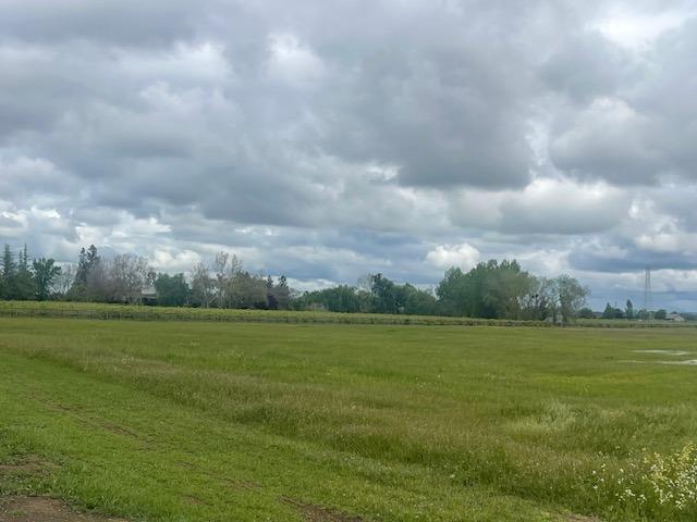 a view of a big green field