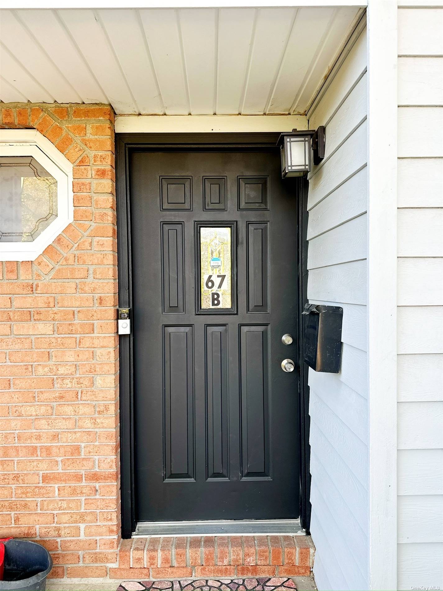 a view of two door of the house