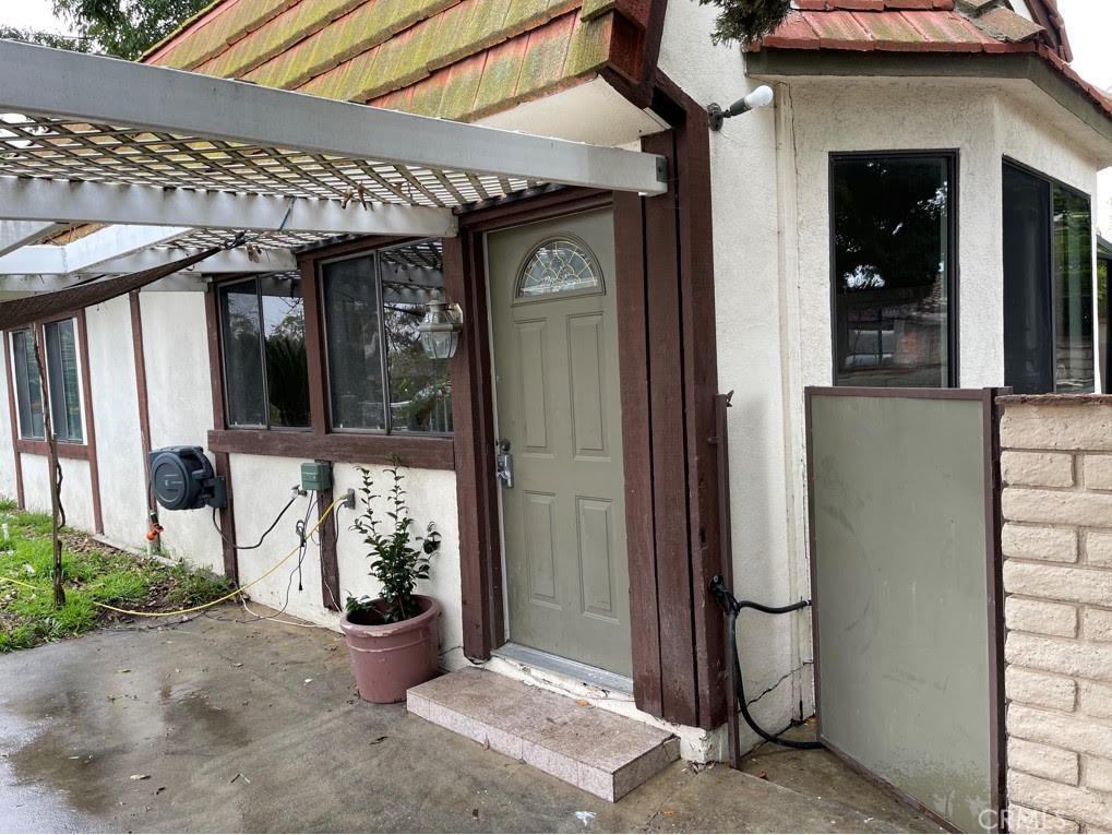 a front view of a house with a porch