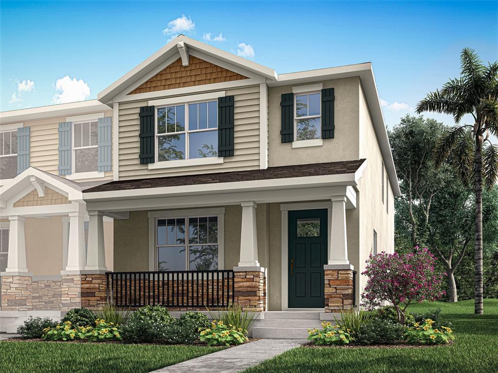 Architect's Rendering - Catalina II Exterior - Craftsman Elevation 