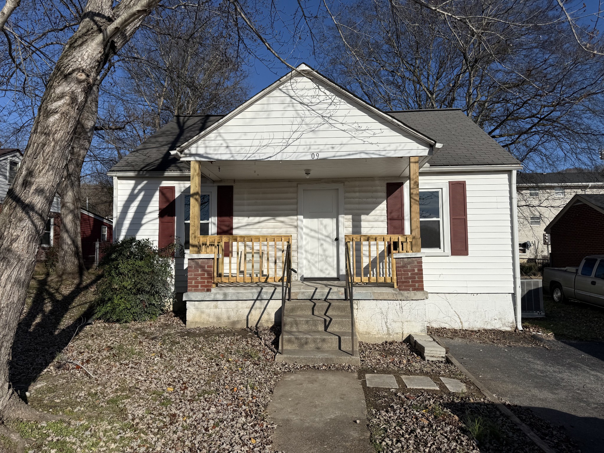 a view of house with patio