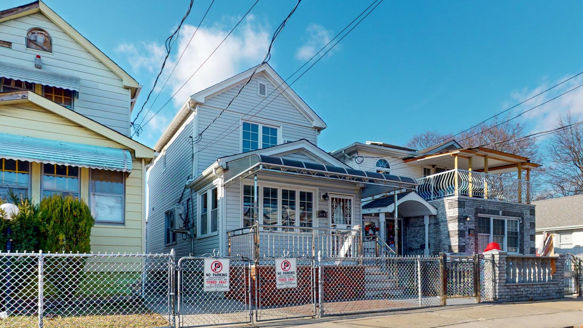 View of front of property featuring a porch