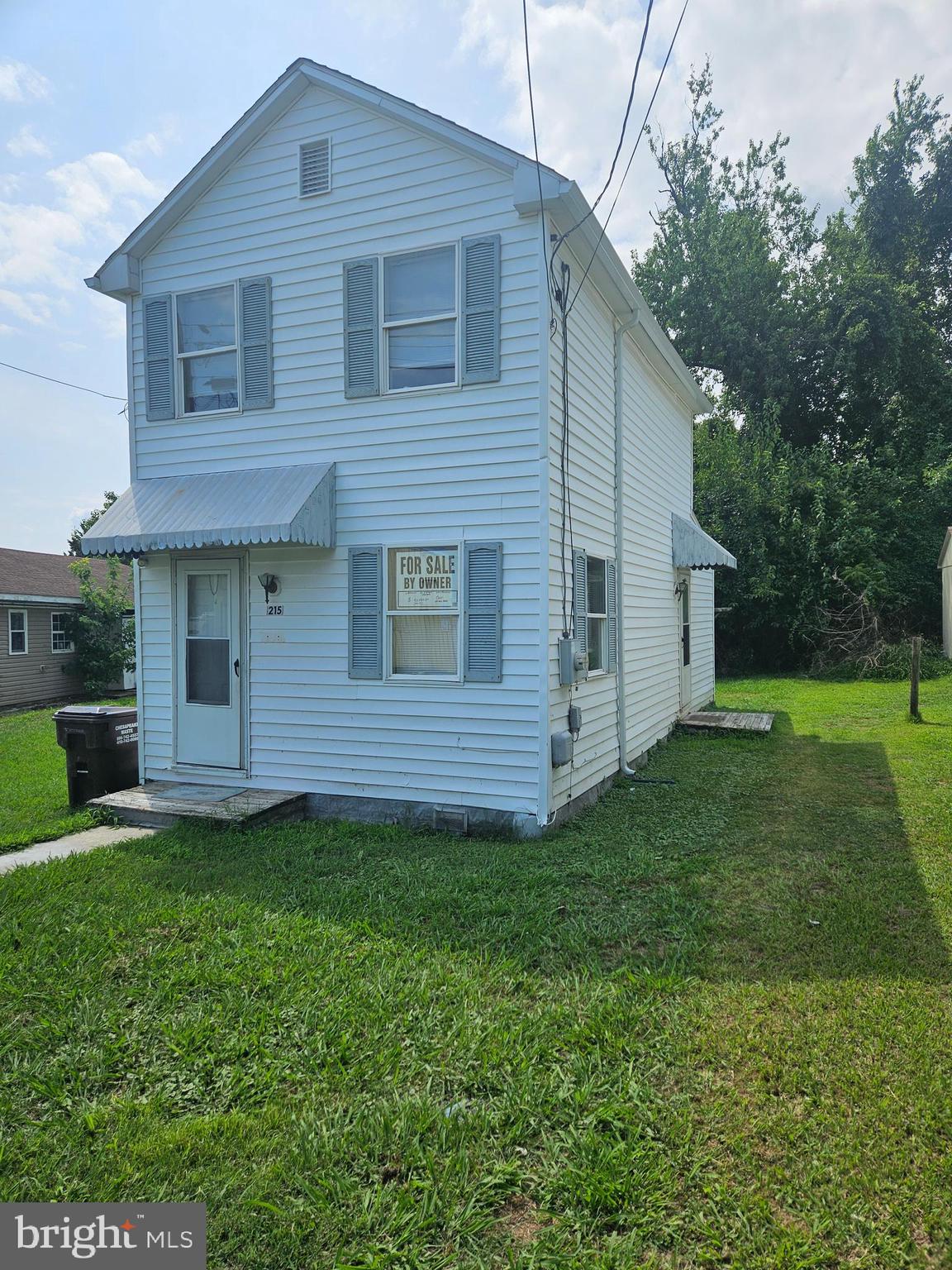 a view of a house with a backyard