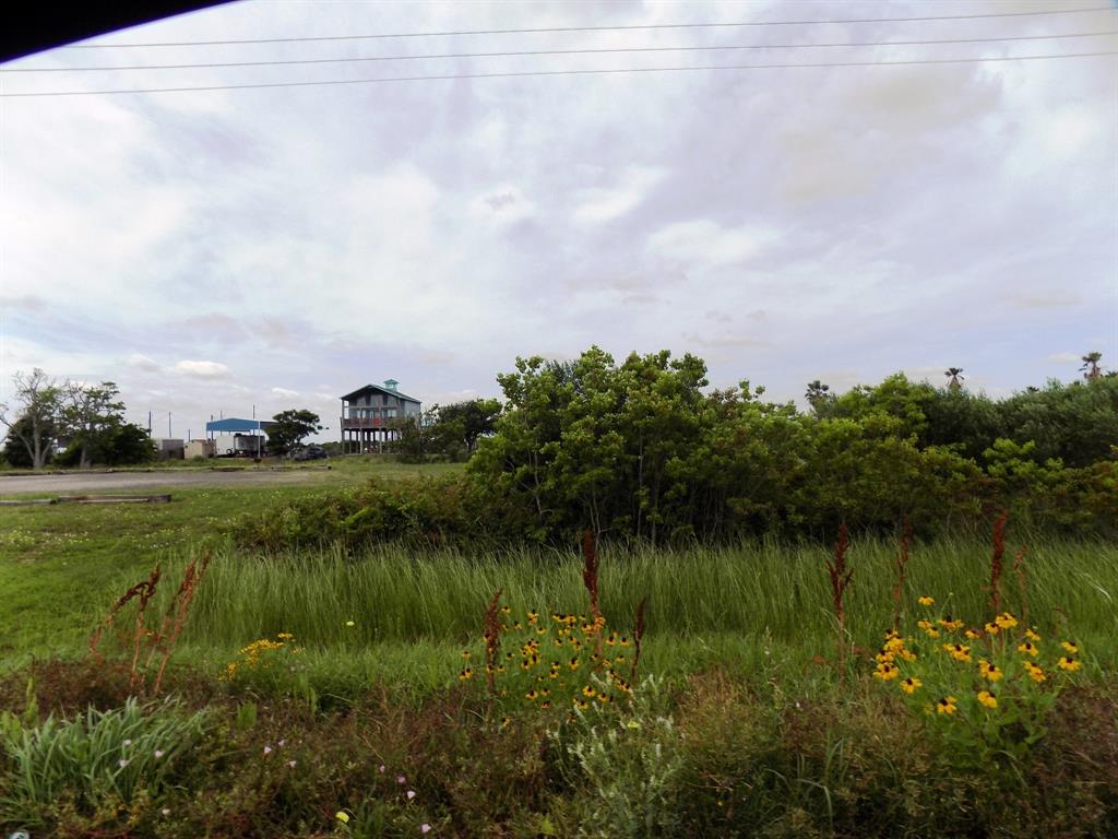 a view of a lake with houses in the back